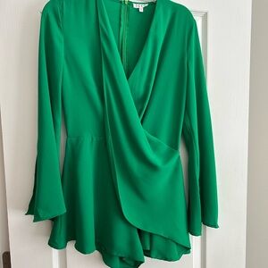 Elegant Green Women's Romper